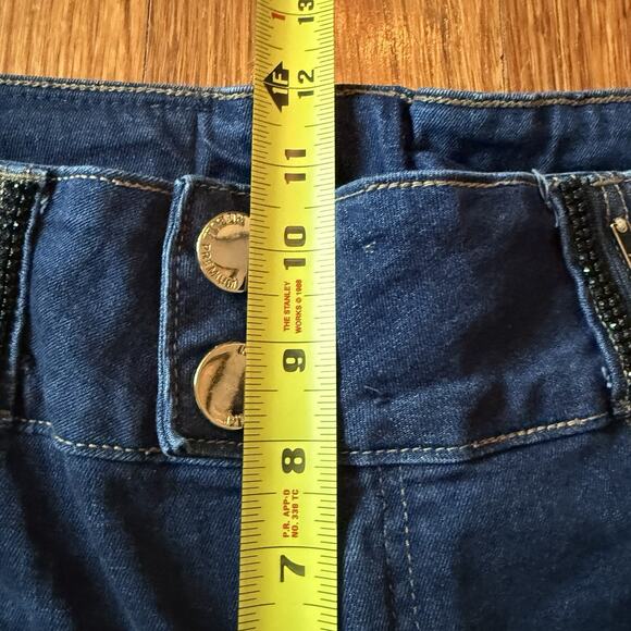 Pit Bull Jeans Distressed Skinny Embellished Brazilian REF# 24079 Size 8 30x28 - Picture 5 of 13